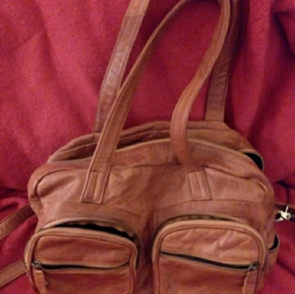 Day & mood leather handbag